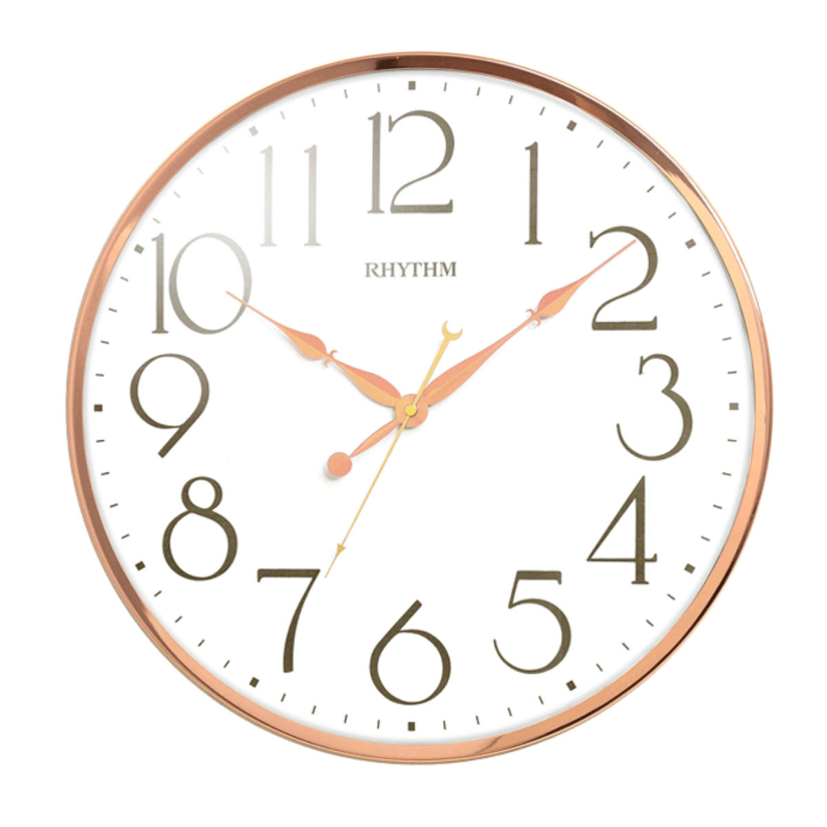 Rhythm CMG569NR13: Stunning Quartz Metal Modern Wall Clock (Singapore Exclusive)