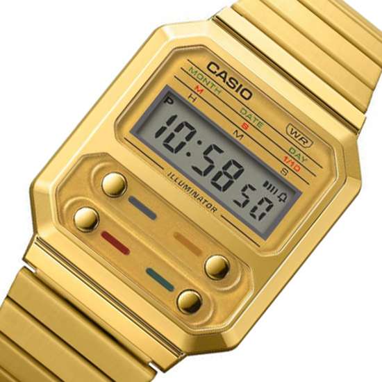 Casio Vintage Gold Unisex Digital Watch - A100WEG-9A: A Timeless Classic