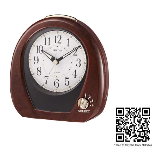 Rhythm Joyful Morning Christian Hymns Alarm Clock - Singapore Exclusive!