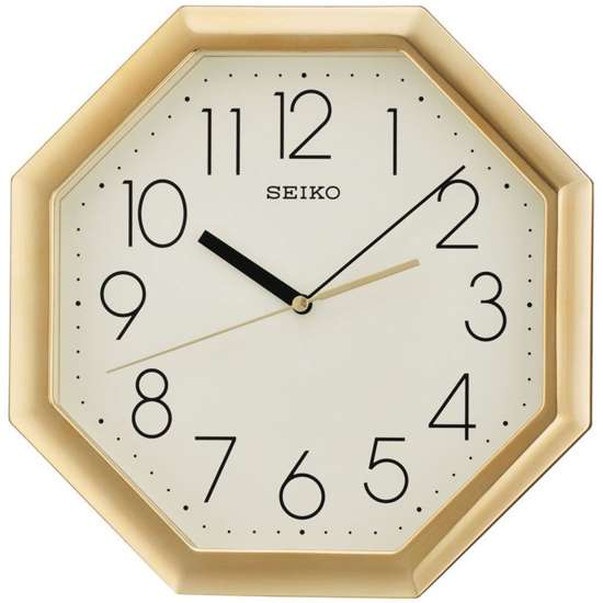 Seiko QXA668G Stunning Octagon Wall Clock - Exclusive to Singapore!