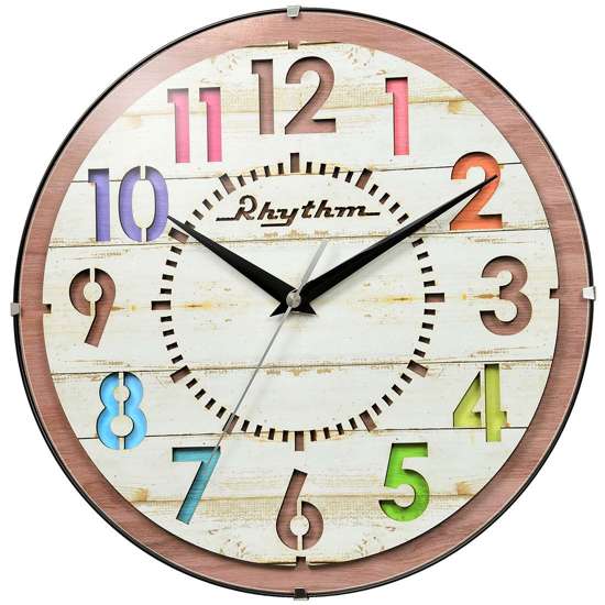 CMG778NR07 Rhythm Wall Clock - A Colorful Decor for Singapore Homes
