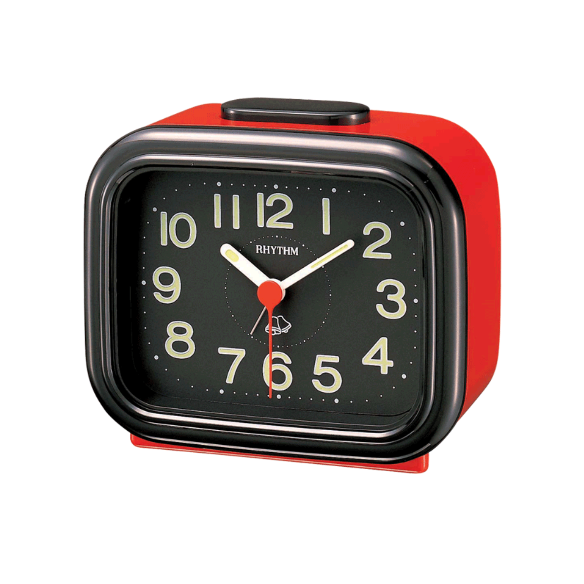 Rhythm 4RA888-R01 Red Quartz Bell Alarm Table Clock - Exclusive to Singapore!