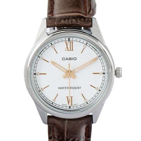 Casio Women's Stylish Leather Watch LTP-V005L-7B3 - A Timeless Accessory