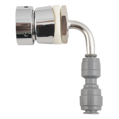 Intertap's Stunning Gooseneck Beer Faucet Shank Assembly - Tower Shank with Duotight Compatible Barb