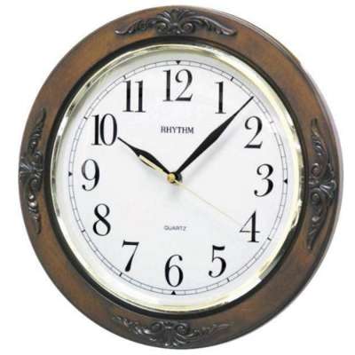 Rhythm CMG938NR06 - Elegant Plastic Wall Clock