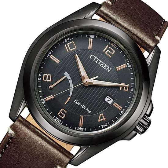 Citizen AW7057-18H Men's Stylish Leather Solar Watch