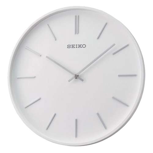 Seiko White Wooden Wall Clock QXA765W/QXA765WN - Exclusive to Singapore!