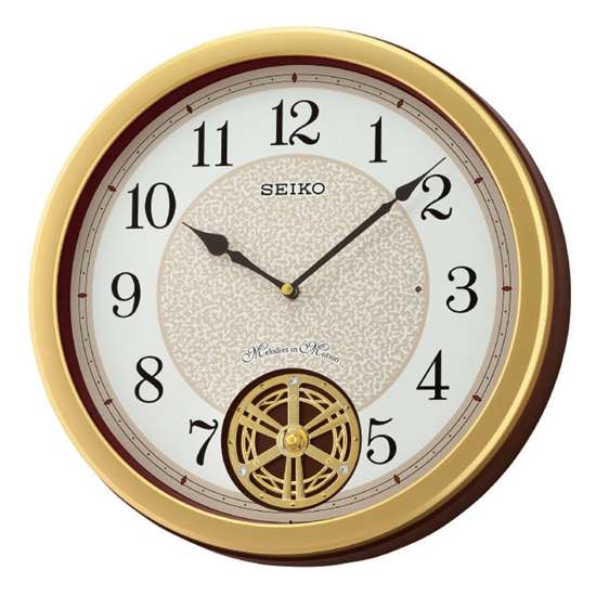 Seiko QXM388G/QXM388GN Enchanting Musical Motion Wall Clock