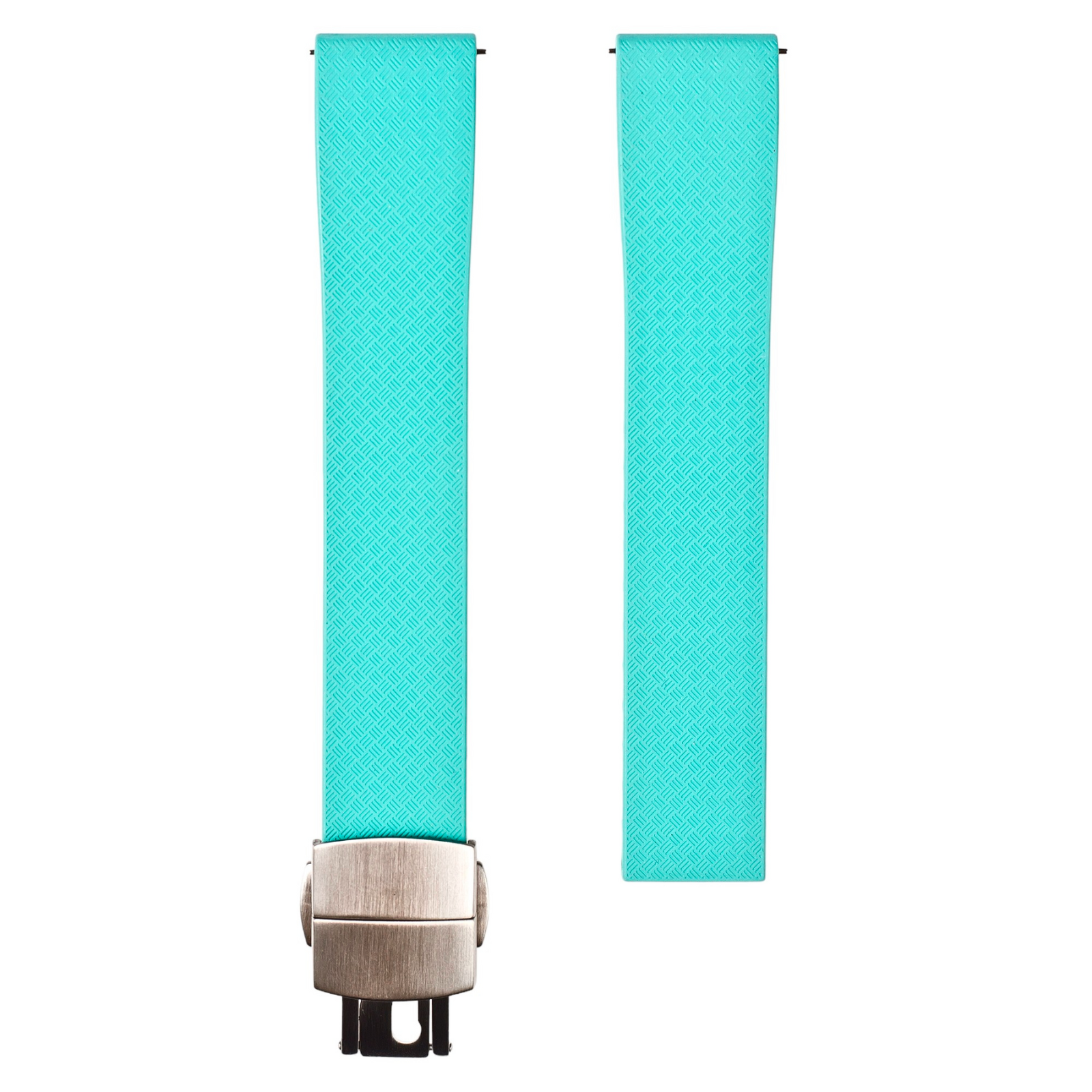 CTS Cut-to-Size FKM Rubber Watch Strap - Quick Release - Sky Blue (2435) - Elevate Your Style!