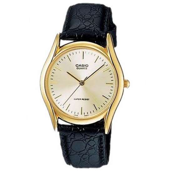 Casio Men's Stylish Gold-Tone Quartz Analog Dress Watch MTP-1094Q-7A