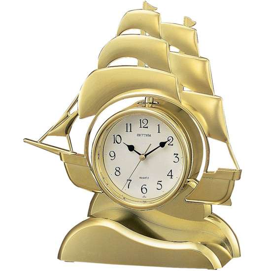 Stunning Rhythm Gold Ship Clock 4RP705WS18 - Exclusive to Singapore!