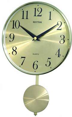 CMP528NR18 Gold Aluminium Rhythm Wall Clock - Exclusive to Singapore!