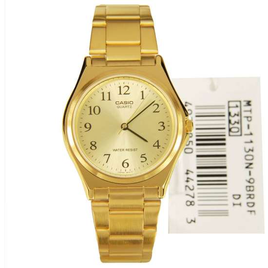 Casio Stylish Gold Tone Men's Quartz Watch MTP - 1130N - 9BRDF