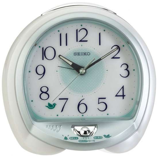 Seiko QHK042M/QHK042MN Bird Alarm Clock - Exclusive to Singapore!