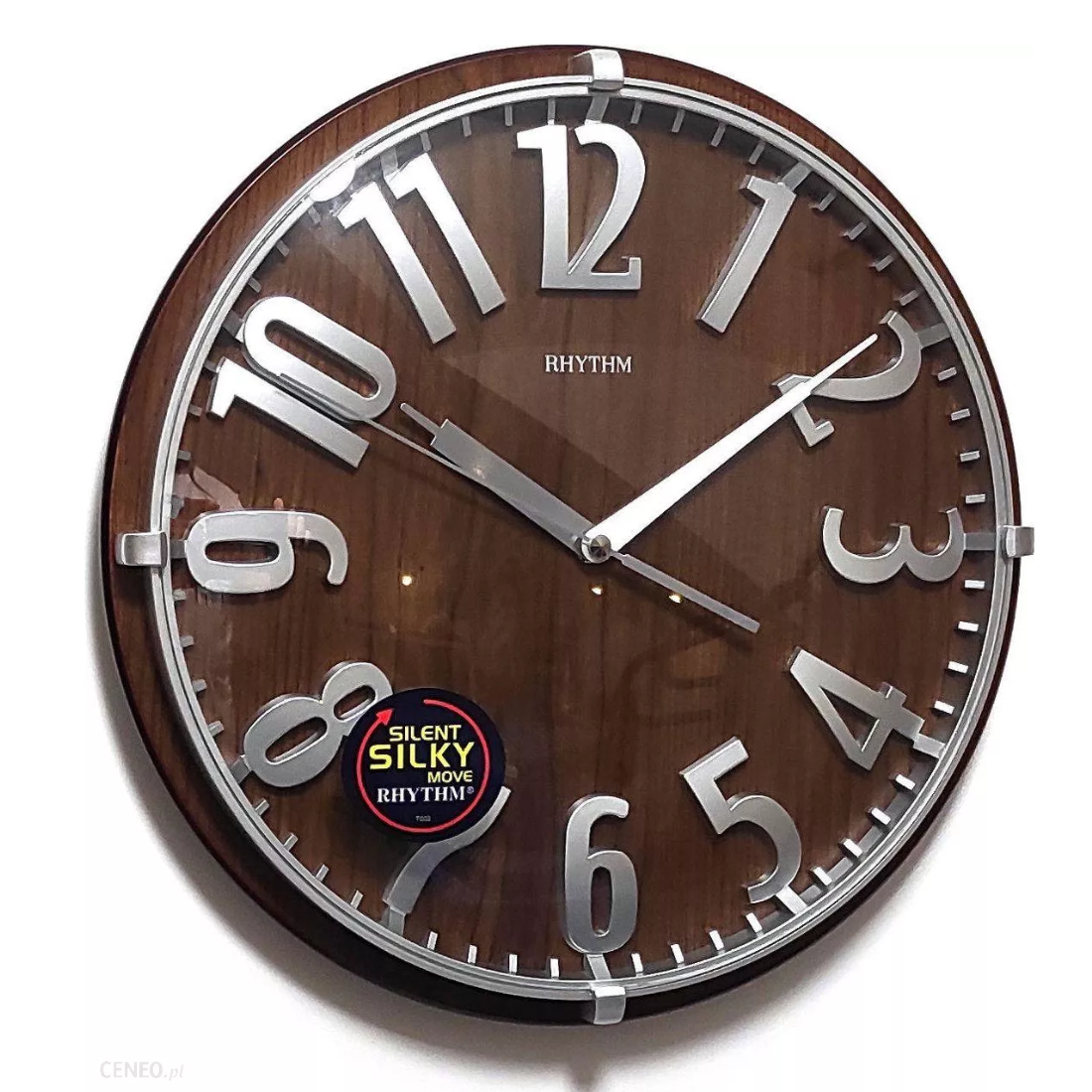 Rhythm CMG106NR06 Quartz Wooden Wall Clock - A Stunning Home Decor for Singapore!
