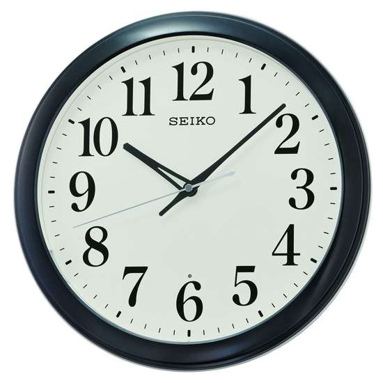 Seiko QXA776K/QXA776KN Metallic Black Wall Clock - A Timeless Addition to Your Space