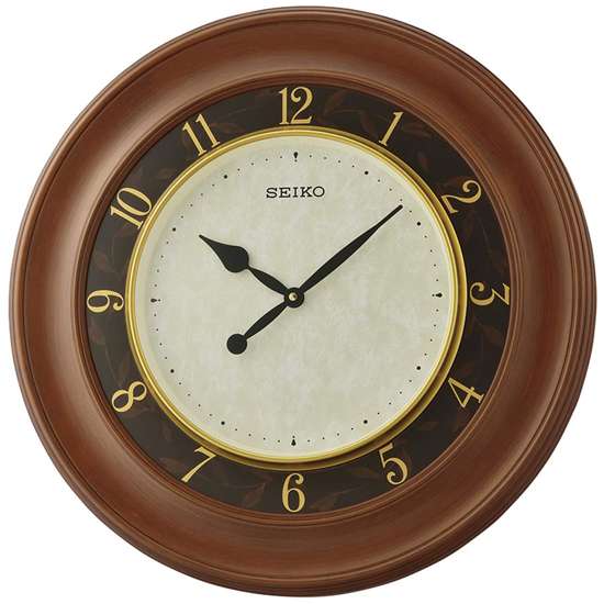 Seiko QXA646Z Stunning Brown Wall Clock - Exclusive to Singapore!