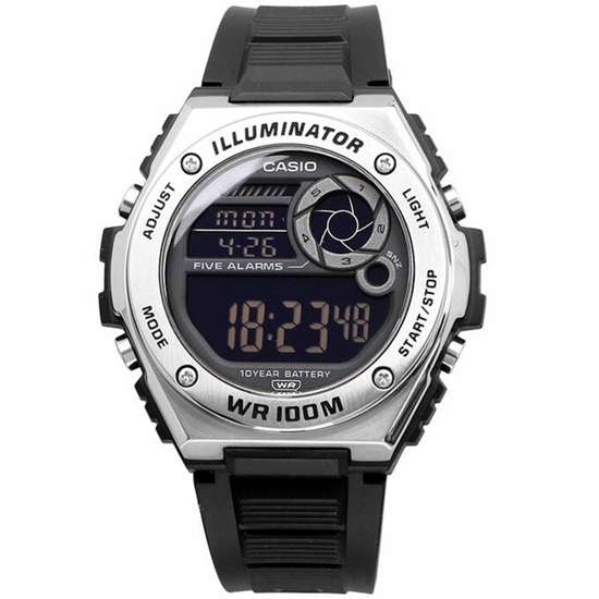 Casio Youth MWD-100H-1B Dual Time Digital Sports Watch: A Must-Have for Active Lifestyles!