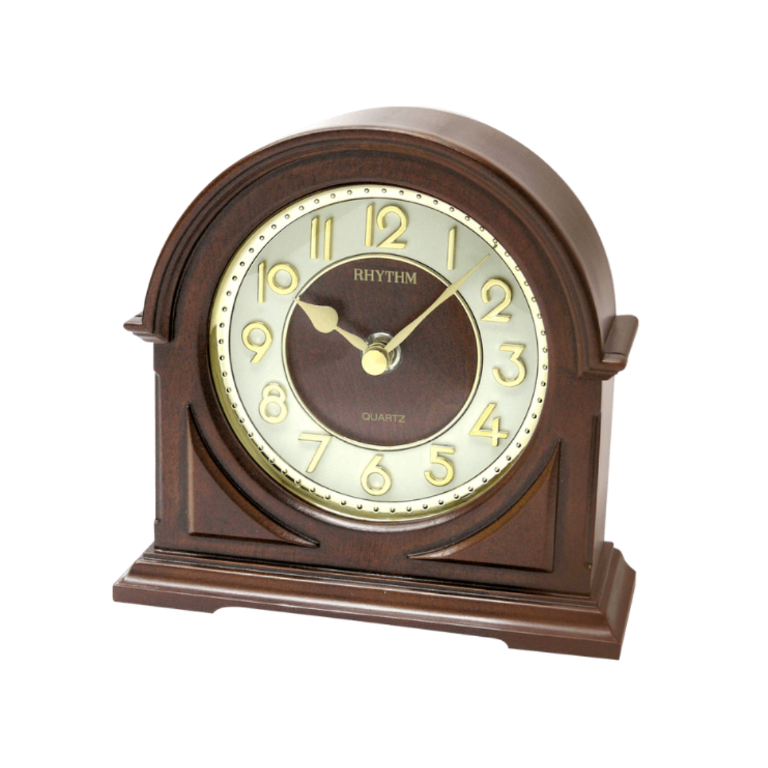 Stunning Rhythm 3D Dial Wooden Case Table Clock CRG109NR06 - Exclusive to Singapore!