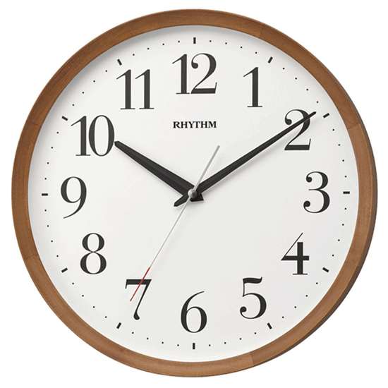 Rhythm CMG135NR06 Exquisite Wooden Wall Clock - Singapore Exclusive!