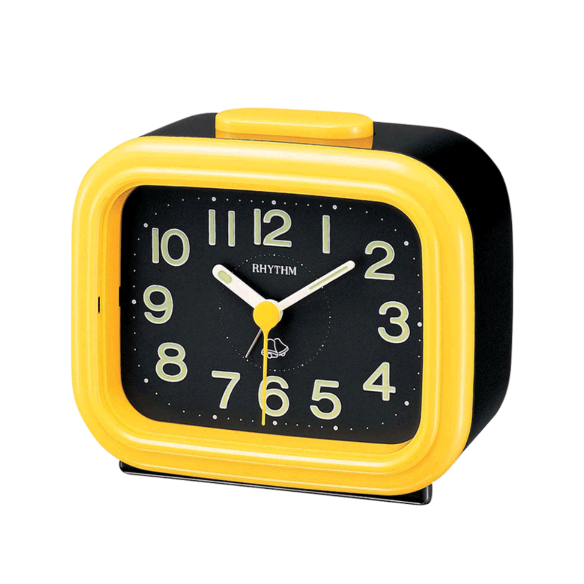 Rhythm 4RA888 - R33 Yellow Quartz Bell Alarm Table Clock (Singapore Exclusive)