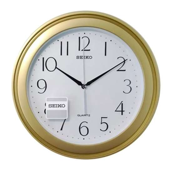 Seiko Gold Round Wall Clock - QXA576G/QXA576GN