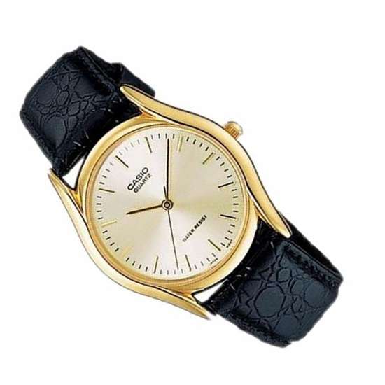 Casio Men's Stylish Gold-Tone Quartz Analog Dress Watch MTP-1094Q-7A