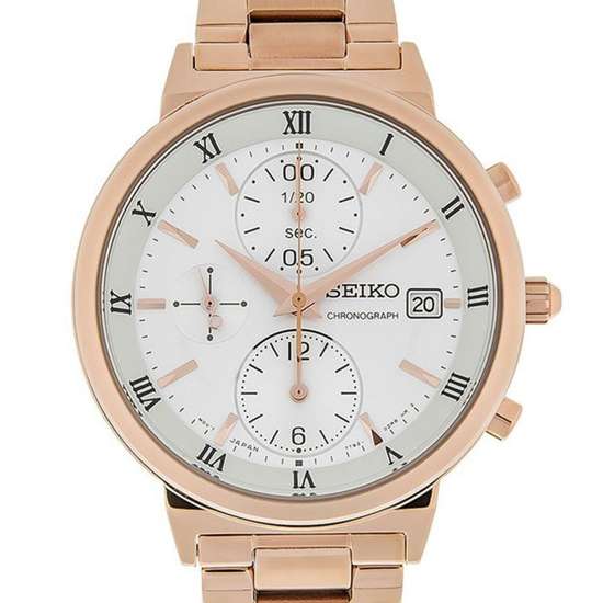 Seiko Women's Stunning Rose Gold Chronograph Watch SNDV34P1