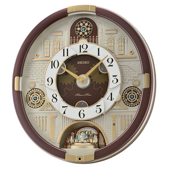 Seiko QXM377B/QXM377BT Melodies in Motion Wall Clock - Exclusive to Singapore!