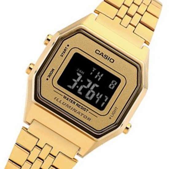 Casio Vintage Gold Digital Youth Watch - LA680WGA-9B/9BDF