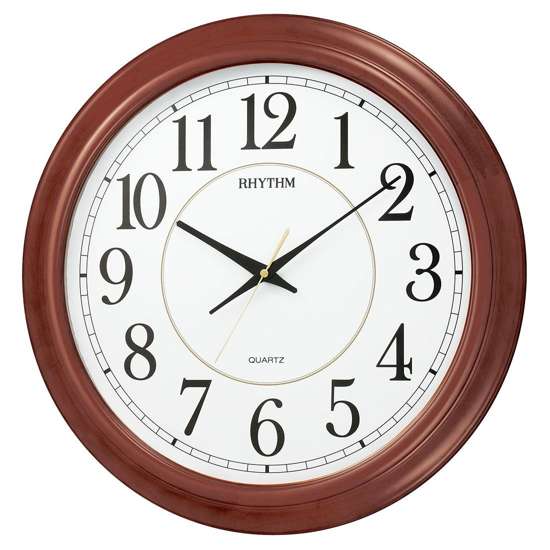Rhythm Large Wooden Clock CMG982NR06 - Exclusive to Singapore