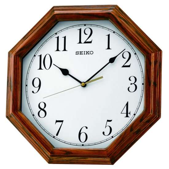 Seiko Exquisite Wooden Wall Clock QXA529B/QXA529BN - Singapore Exclusive!