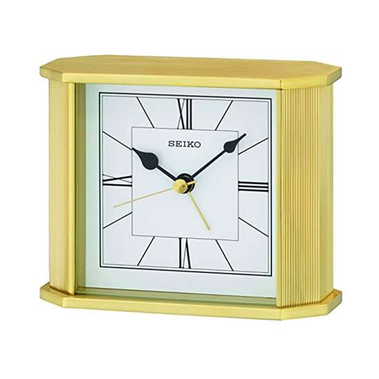 Seiko Gold Decorative Alarm Clock - QHE173G/QHE173GN