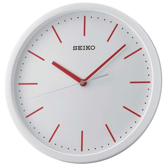 Seiko QXA476R White Wall Clock - Exclusive to Singapore!
