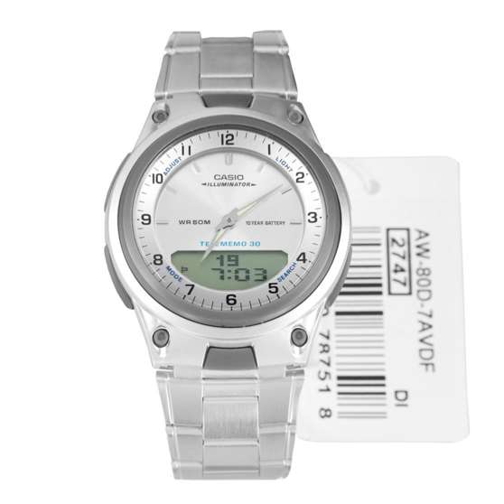 Casio Men's Stunning Chronograph Watch AW-80D-7AVDF AW-80D-7A