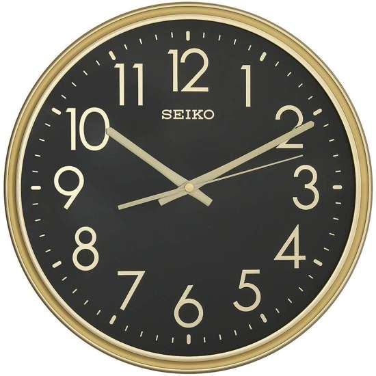 Seiko QXA744F Gold Wall Clock - Exclusive for Singapore!
