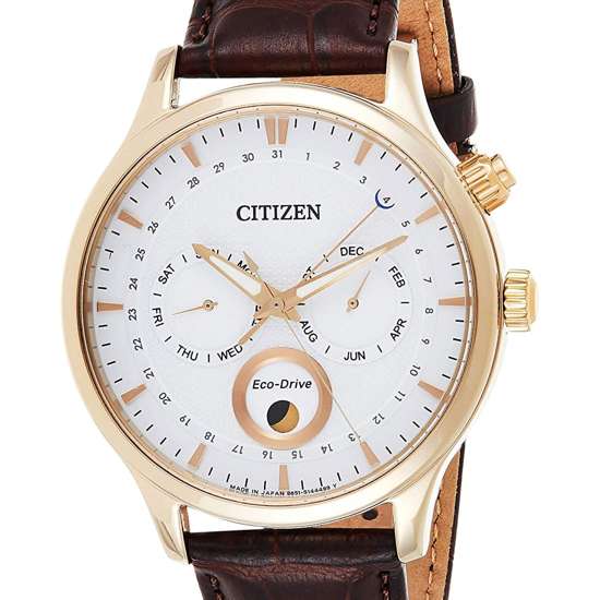 Citizen AP1052-00A Moon Phase Leather Watch: A Timeless Japanese Masterpiece