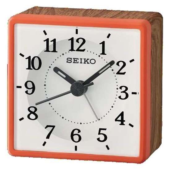 Seiko's Stunning Red Square Alarm Clock QHE175R