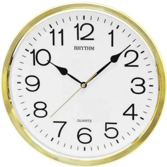 Rhythm CMG734CR18: Elegant Plastic Wall Clock