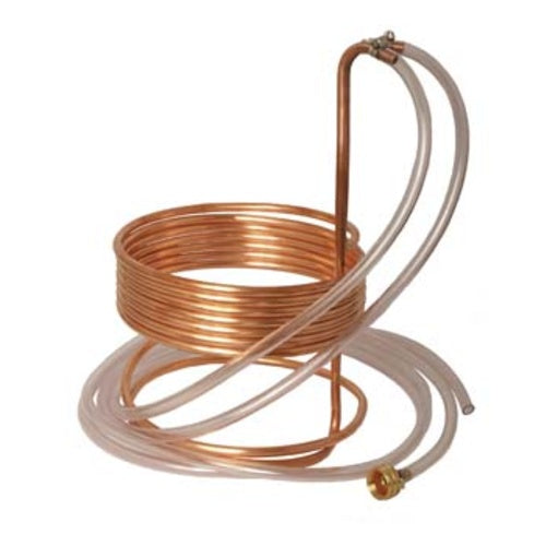 Super Efficient 25' Copper Immersion Wort Chiller: Perfect for Homebrewing!