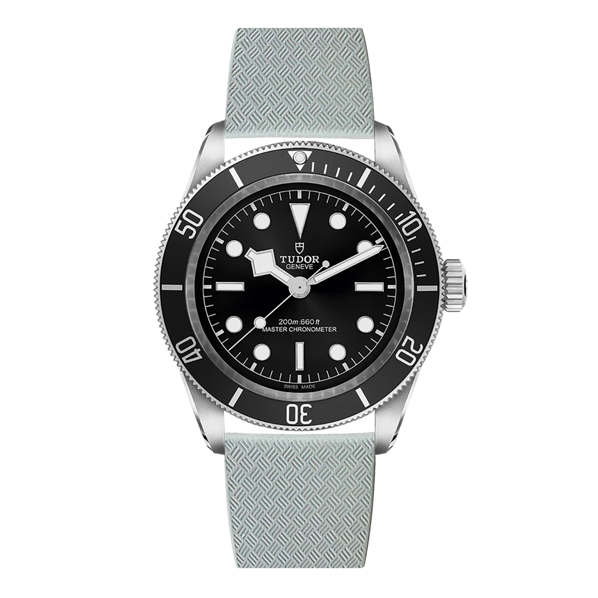 CTS Cut-to-Size FKM Rubber Watch Band for Tudor Black Bay 58 - Quick Release - Black (2435) - Elevate Your Style!