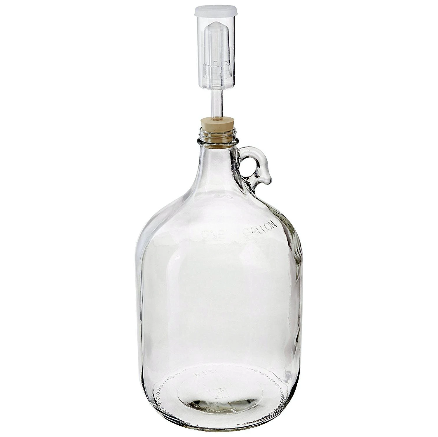 6.5 Rubber Stopper with Hole for Airlock - Ideal for 1 Gallon Glass Carboy Jugs!