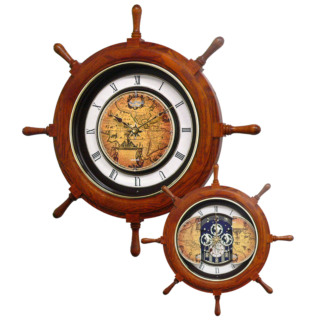 Rhythm Voyager Classic: 17th Century Sailor Map Wall Clock - Exclusive to Singapore!