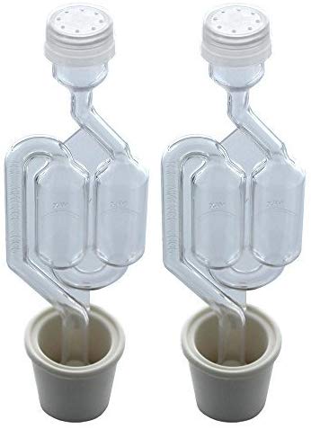 Get Your Pack of 2 - Twin Bubble Airlock and Carboy Bung Stopper for 3, 5, 6, 6.5 Gallon Carboys Now!