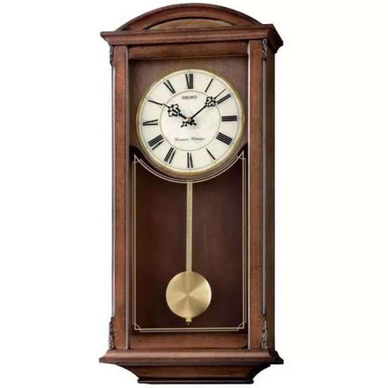 Seiko QXH030BN/QXH030B Charming Chiming Pendulum Wall Clock