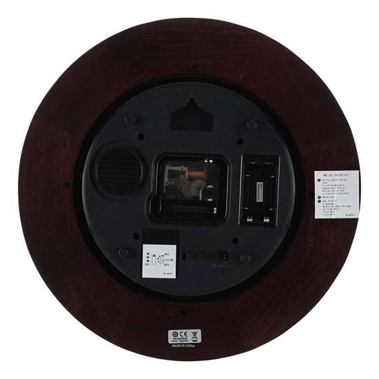 Seiko QXM342B Oak Wood Musical Wall Clock - A Stunning Decor Piece