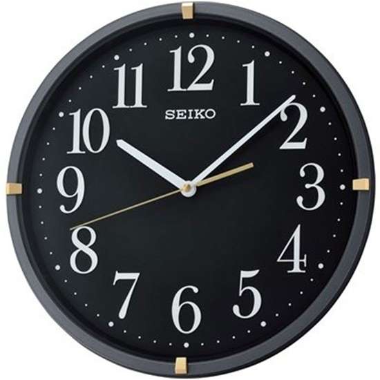 Seiko QXA746J Black Decor Wall Clock - Exclusive for Singapore!