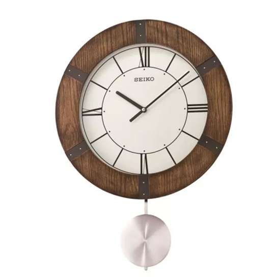Seiko QXC241B Exquisite Wooden Case Wall Clock