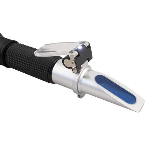 Amazing Dual Scale Brix Refractometer with ATC & LED Light - Your Ultimate Liquid Measuring Tool!