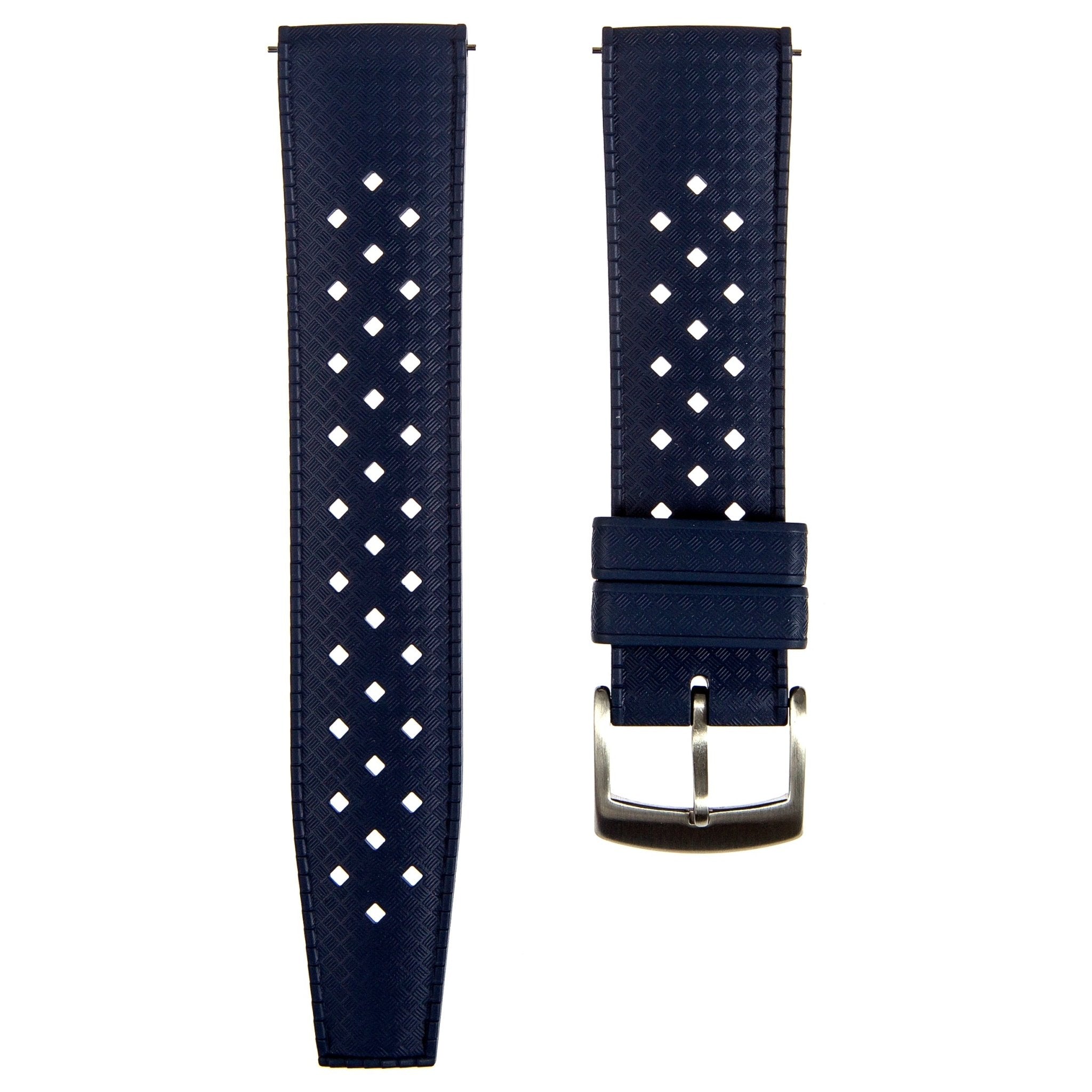 Calypso Style FKM Rubber Watch Strap - Quick-Release - Vibrant Green (2422)